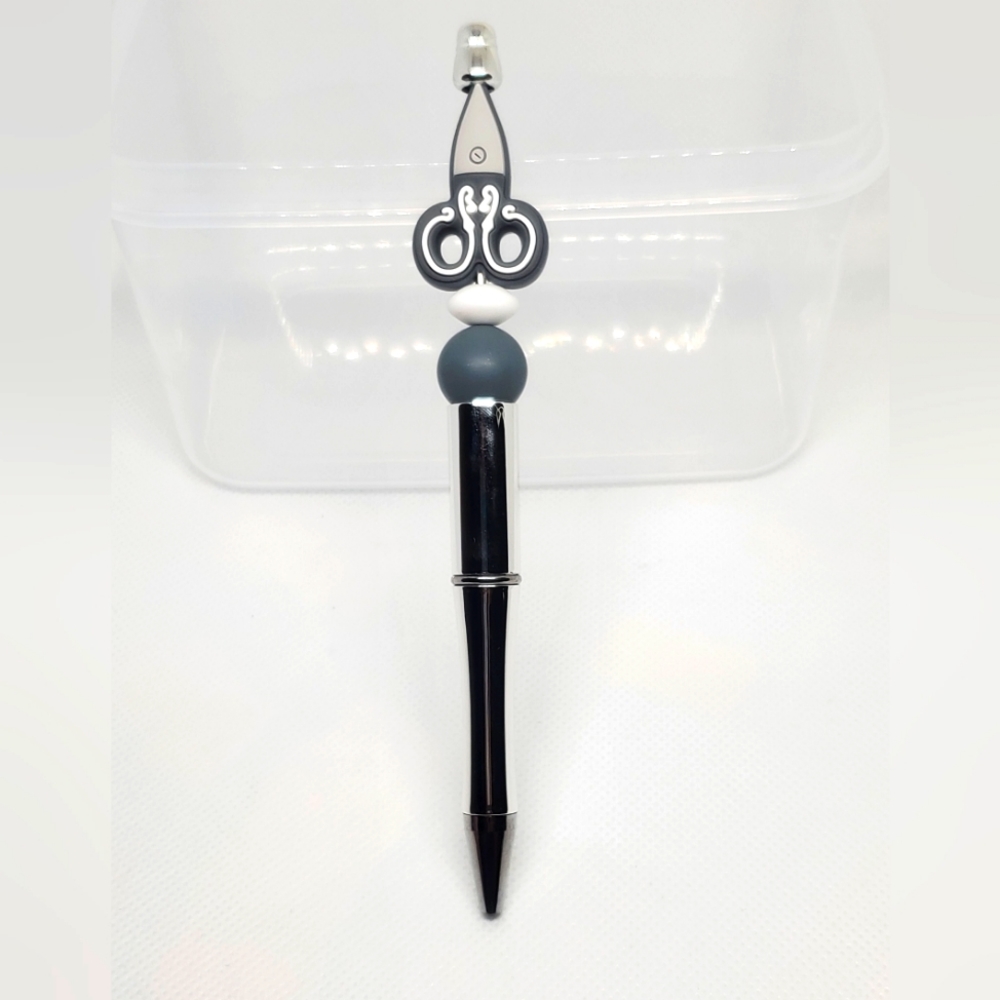 B2G1F Hair Stylist Themed Beaded Pen, NEW